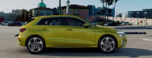 Der neue Audi A3 Sportback | Pythongelb Metallic